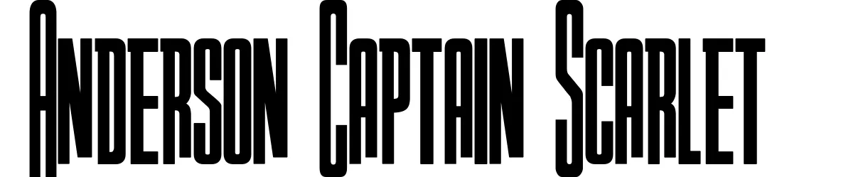 Anderson Captain Scarlet
