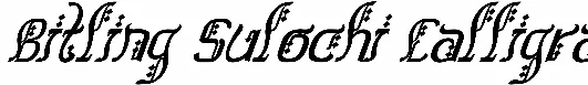 Bitling Sulochi Calligra