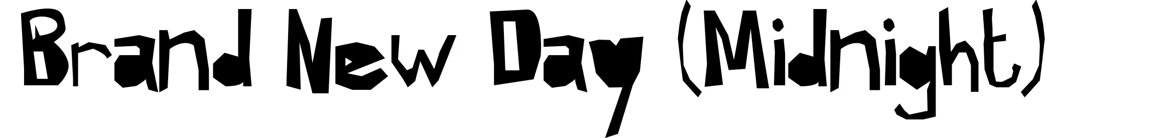 Brand New Day (Midnight)