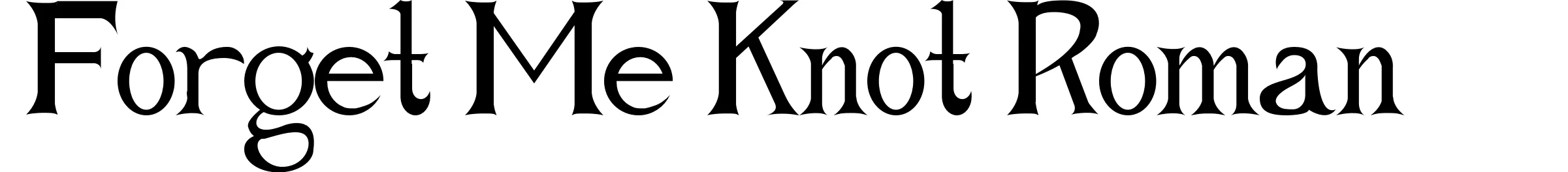 Forget Me Knot Roman