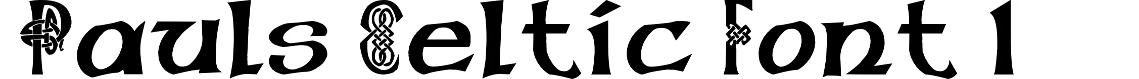 Pauls Celtic Font 1