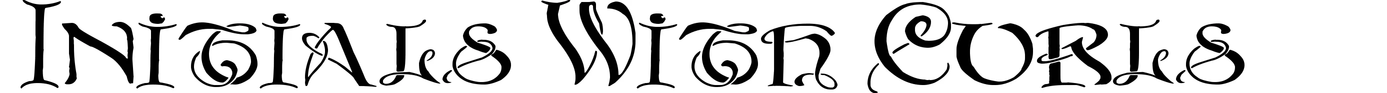 Initials With Curls