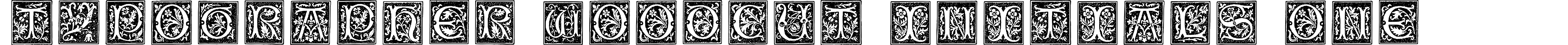 Typographer Woodcut Initials One