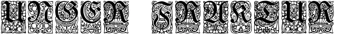 Unger-Fraktur Zierbuchstaben