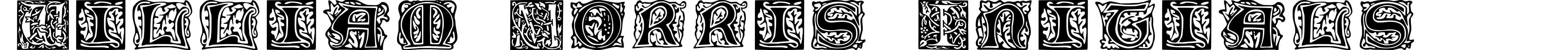 William Morris Initials
