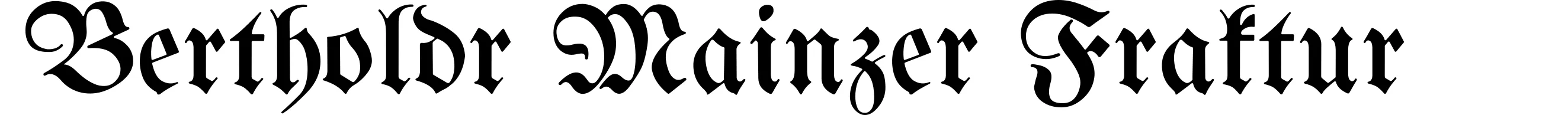 Bertholdr Mainzer Fraktur