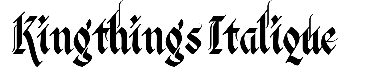 Kingthings Italique