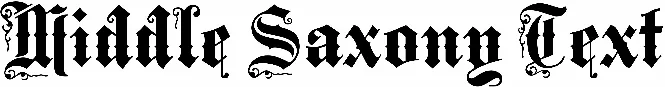 Middle Saxony Text