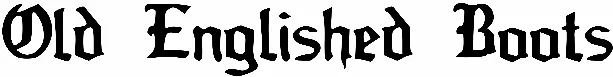 Old Englished Boots