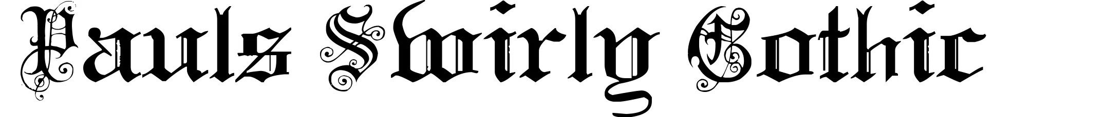Pauls Swirly Gothic