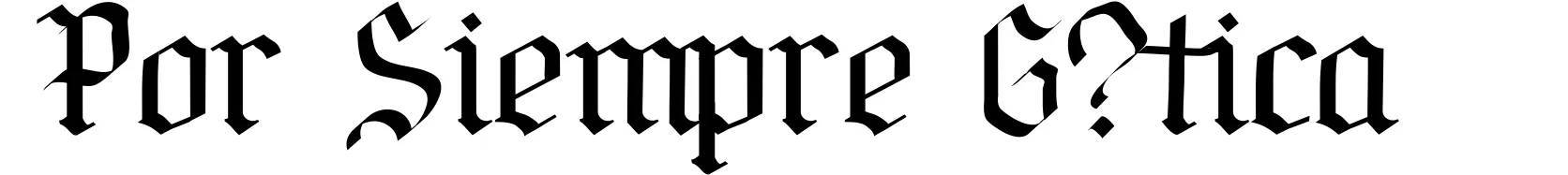 Por Siempre G?tica