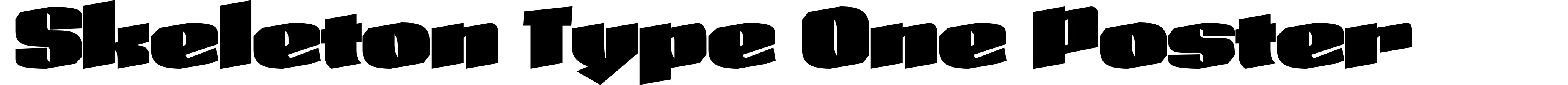 Skeleton Type One Poster