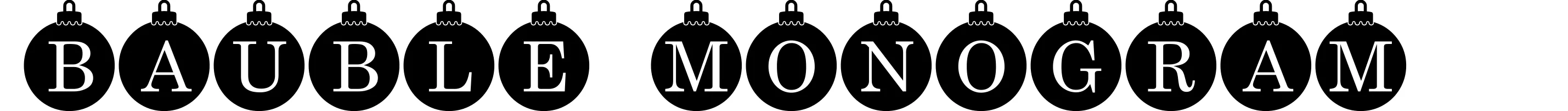 Bauble Monogram