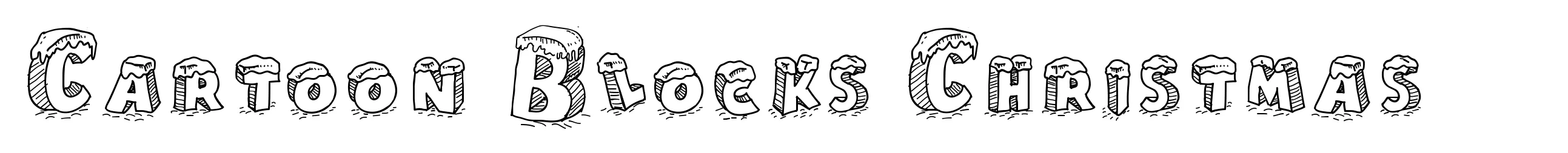 Cartoon Blocks Christmas