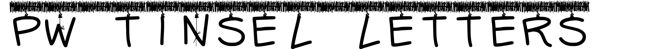 PW Tinsel Letters