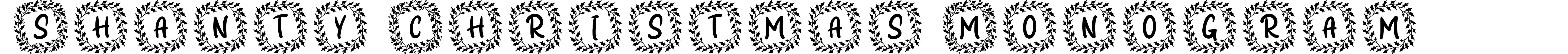 Shanty Christmas Monogram