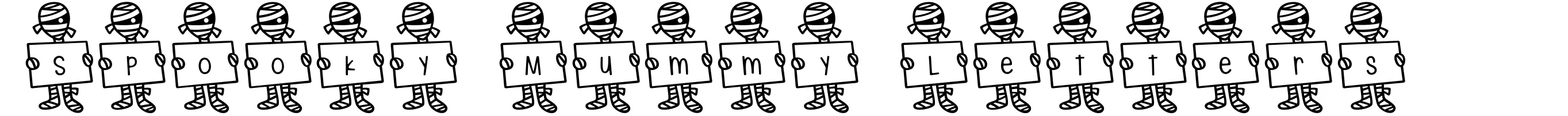 Spooky Mummy Letters