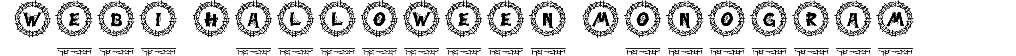 Webi Halloween Monogram