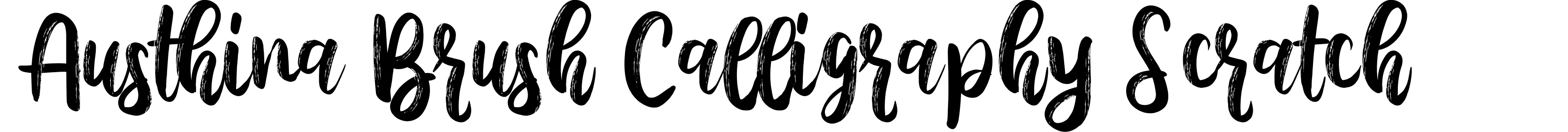 Austhina Brush Calligraphy Scratch