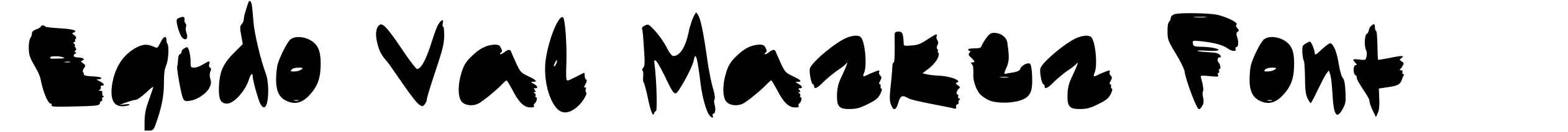 Egido Val Marker Font
