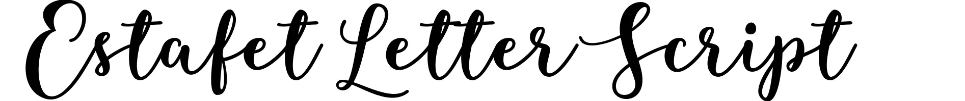 Estafet Letter Script