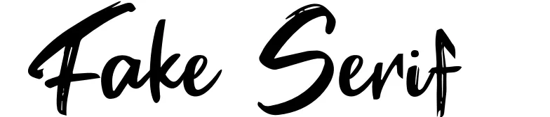 Fake Serif