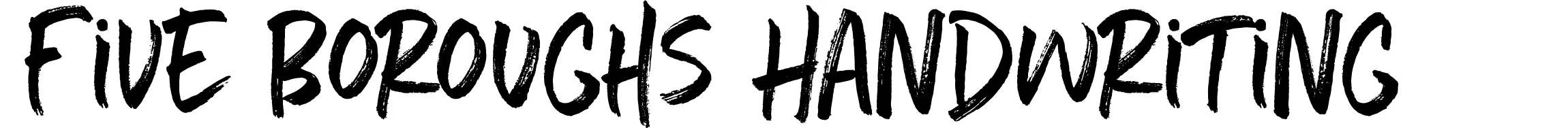 Five Boroughs Handwriting