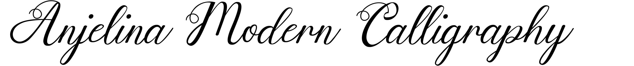 Anjelina Modern Calligraphy