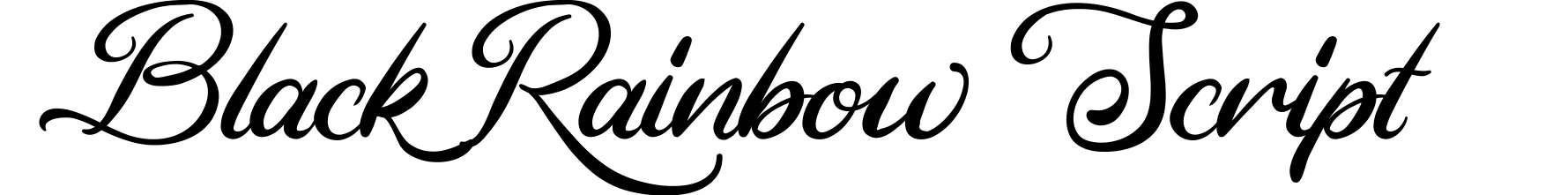Black Rainbow Script