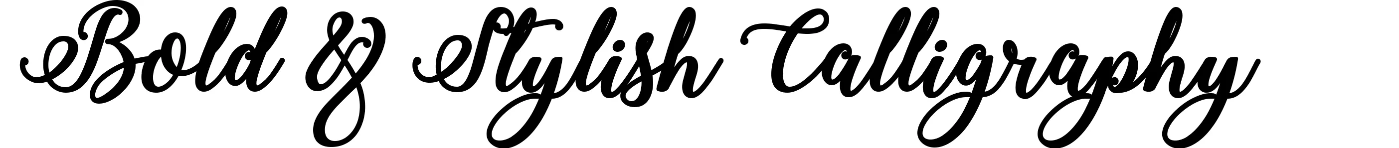Bold & Stylish Calligraphy