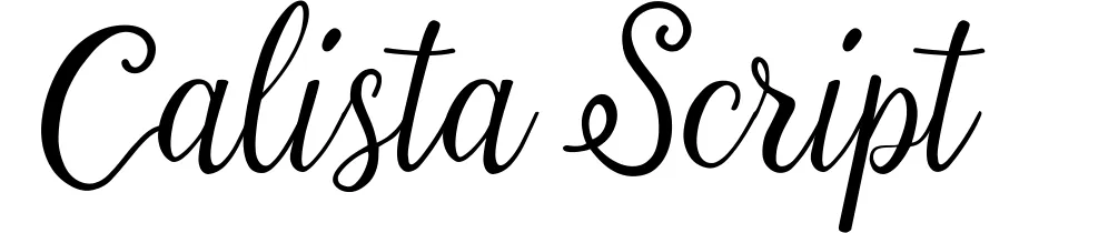 Calista Script