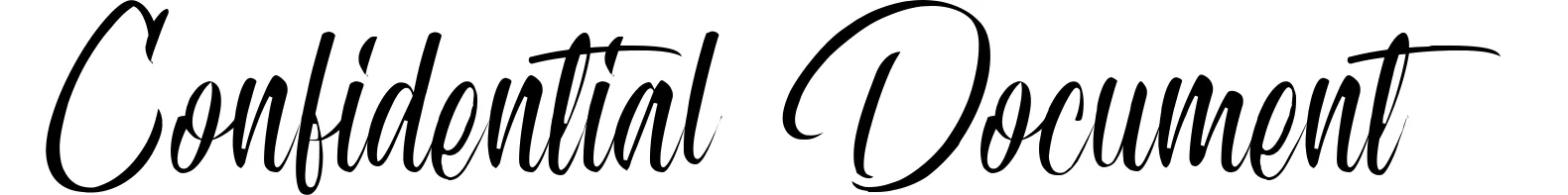 Confidential Document