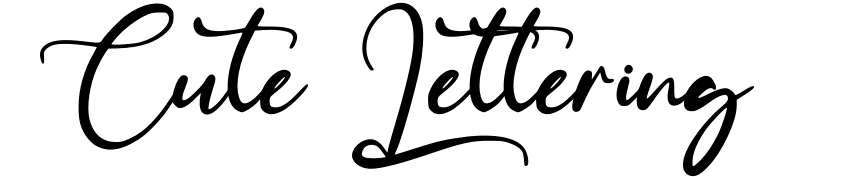 Cute Lettering
