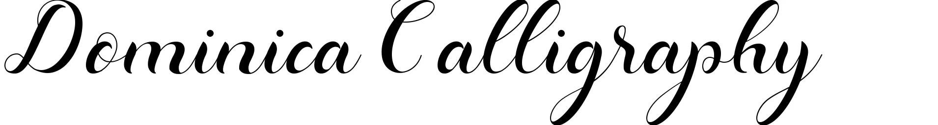 Dominica Calligraphy