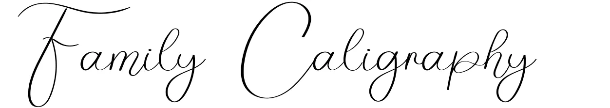 Family Caligraphy