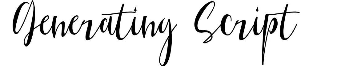 Generating Script