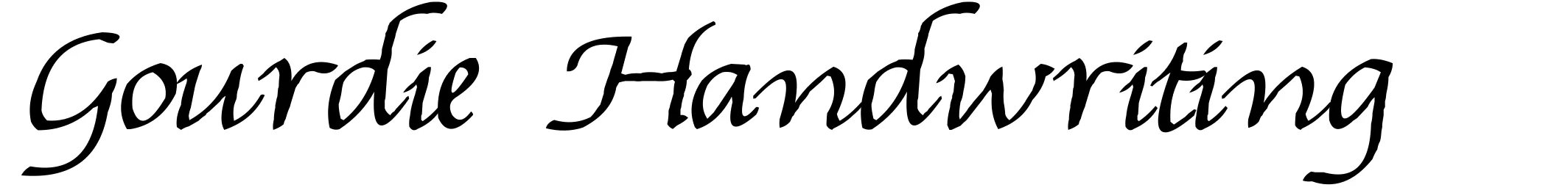 Gourdie Handwriting