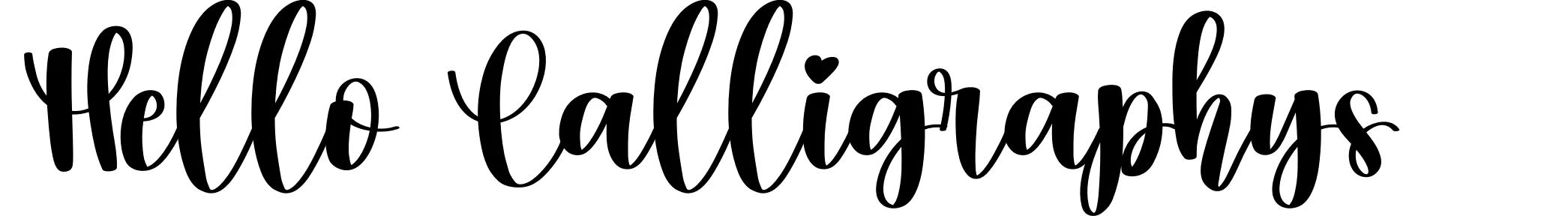 Hello Calligraphys