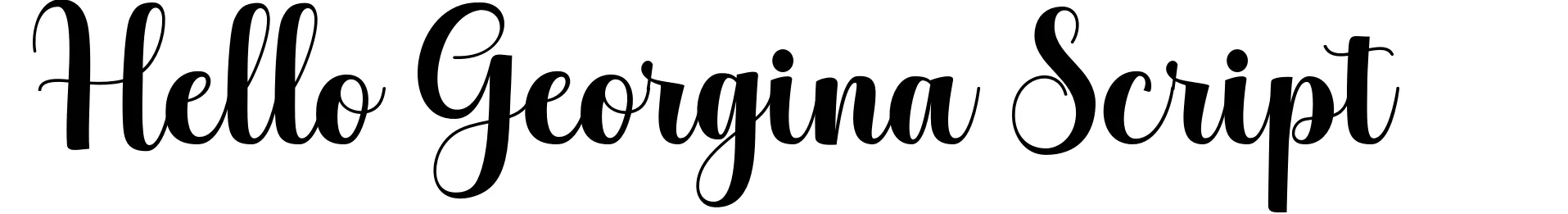 Hello Georgina Script