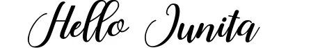 Hello Junita