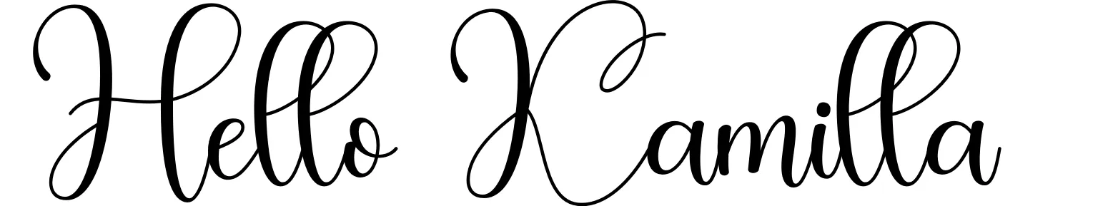 Hello Kamilla