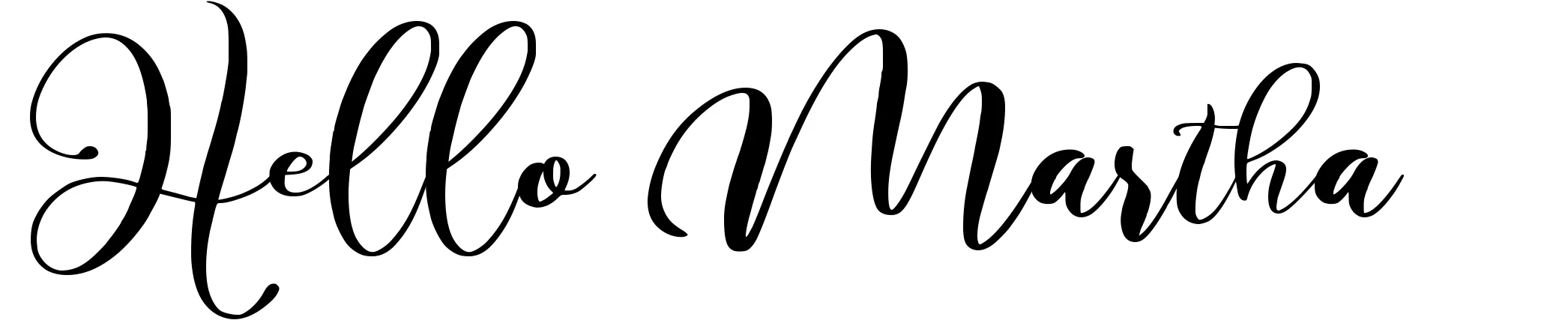 Hello Martha