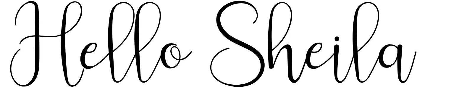 Hello Sheila