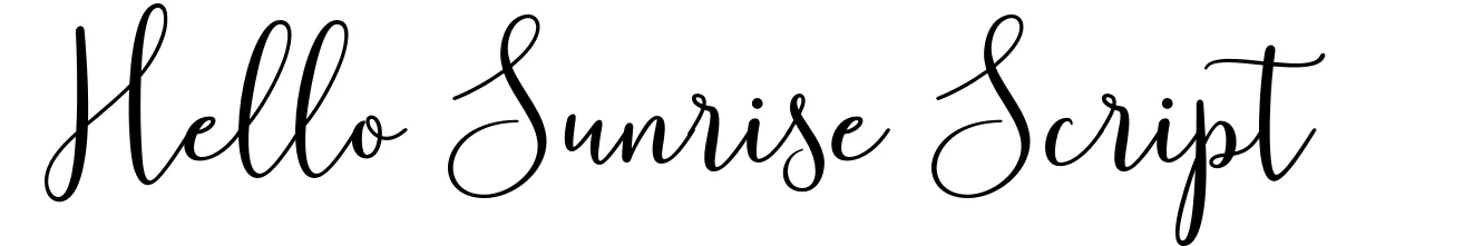 Hello Sunrise Script