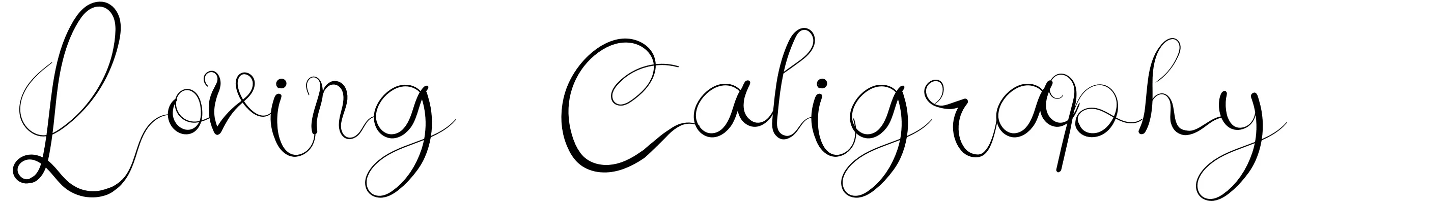 Loving Caligraphy