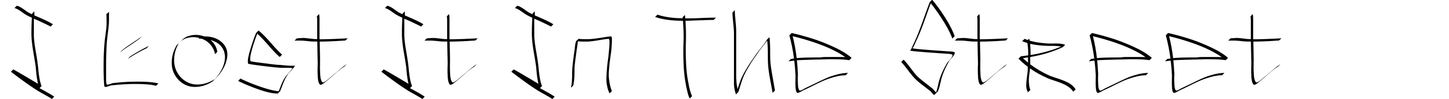 I Lost It In The Street