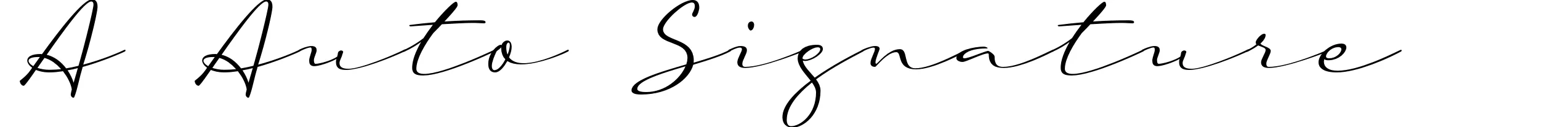 A Auto Signature