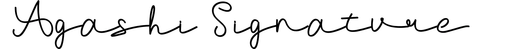 Agashi Signature