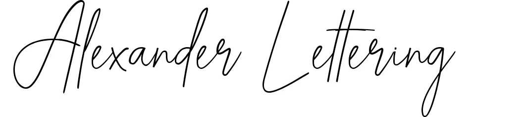 Alexander Lettering