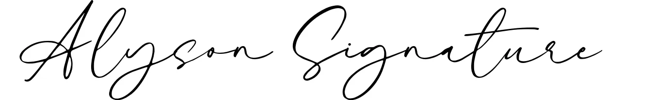 Alyson Signature